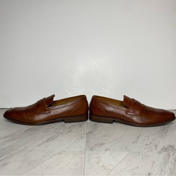 Steve Madden Darlton Cognac Leather Men’s Penny Loafer 10D - Picture 7 of 14